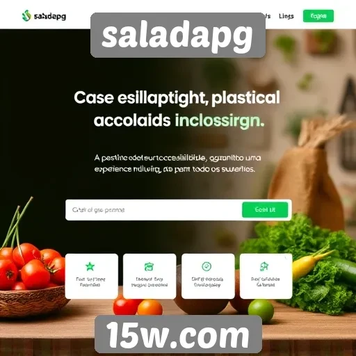 Exploração das características de acessibilidade do site saladapg